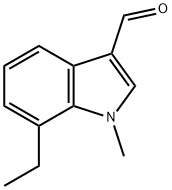 1H-Indole-3-carboxaldehyde,7-ethyl-1-methyl-(9CI) 구조식 이미지