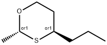 트랜스-2-메틸-4-프로필-1,3-옥사티아안 구조식 이미지