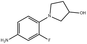 1-(4-AMINO-2-FLUOROPHENYL)-3-PYRROLIDINOL Structure