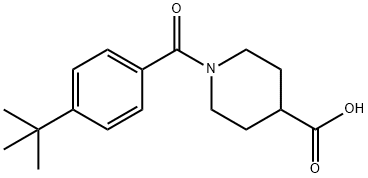 1-(4-tert-부틸벤조일)피페리딘-4-카르복실산 구조식 이미지