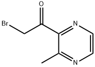 Ethanone, 2-bromo-1-(3-methylpyrazinyl)- (9CI) Structure