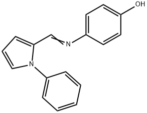 Phenol, 4-[[(1-phenyl-1H-pyrrol-2-yl)methylene]amino]- (9CI) Structure