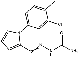 Hydrazinecarboxamide, 2-[[1-(3-chloro-4-methylphenyl)-1H-pyrrol-2-yl]methylene]- (9CI) Structure