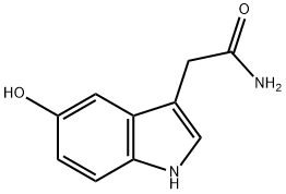 5-HYDROXYINDOLE-3-ACETAMIDE Structure