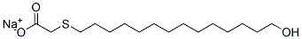 sodium [(hydroxytetradecyl)thio]acetate Structure