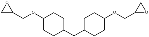 1,1'-methylenebis[4-(2,3-epoxypropoxy)cyclohexane] Structure