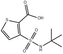 2-THIOPHENECARBOXYLIC ACID, 3-[[(1,1-DIMETHYLETHYL)AMINO]SULFONYL]- Structure