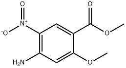 4-Amino-2-methoxy-5-nitrobenzoicacid methyl ester 구조식 이미지