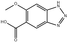 6-메톡시-1H-벤조트리아졸-5-카르복실산 구조식 이미지