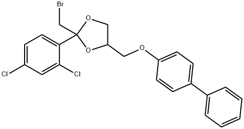 4-[([1,1'-biphenyl]-4-yloxy)methyl]-2-(bromomethyl)-2-(2,4-dichlorophenyl)-1,3-dioxolane Structure