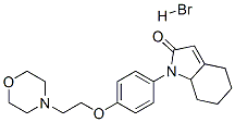 1,4,5,6,7,7a-hexahydro-1-[4-(2-morpholinoethoxy)phenyl]-2H-indol-2-one monohydrobromide Structure