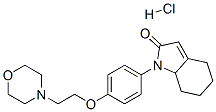 1,4,5,6,7,7a-hexahydro-1-[4-[2-morpholinoethoxy]phenyl]-2H-indol-2-one monohydrochloride Structure