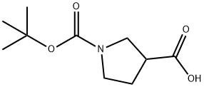 1-Boc-pyrrolidine-3-carboxylic acid Structure