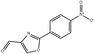 2-(4-니트로-페닐)-옥사졸-4-카르발데하이드 구조식 이미지