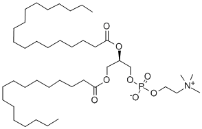 1-PALMITOYL-2-STEAROYL-SN-GLYCERO-3-PHOSPHOCHOLINE Structure