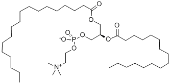 1-STEAROYL-2-PALMITOYL-SN-GLYCERO-3-PHOSPHOCHOLINE Structure