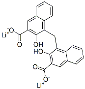 dilithium 4,4'-methylenebis[3-hydroxy-2-naphthoate] Structure