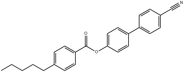 4-시아노비페닐-4'-펜틸벤조에이트 구조식 이미지