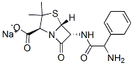sodium [2S-[2alpha,5alpha,6beta(S*)]]-6-[(aminocyclohexa-1,4-dien-1-ylacetyl)amino]-3,3-dimethyl-7-oxo-4-thia-1-azabicyclo[3.2.0]heptane-2-carboxylate Structure