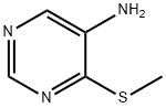 5-Pyrimidinamine, 4-(methylthio)- (9CI) Structure