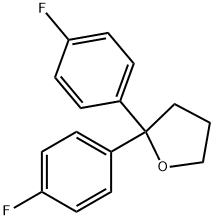 2,2-bis(4-fluorophenyl)tetrahydrofuran Structure