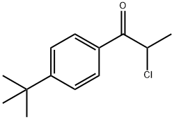 1-(4-TERT-부틸-페닐)-2-클로로-프로판-1-ONE 구조식 이미지