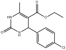 4-(4-Chloro-phenyl)-6-methyl-2-oxo-1,2,3,4-tetrahydro-pyrimidine-5-carboxylic acid ethyl ester 구조식 이미지