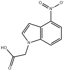 (4-Nitro-1H-indol-1-yl)acetic acid Structure