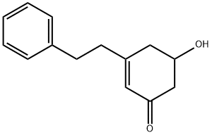 2-Cyclohexen-1-one, 5-hydroxy-3-(2-phenylethyl)- (9CI) Structure