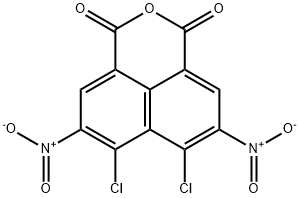 5,8-Dinitro-6,7-dichloro-1H,3H-naphtho[1,8-cd]pyran-1,3-dione 구조식 이미지