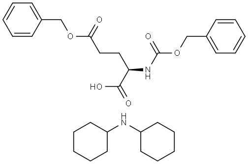 Z-D-GLU(OBZL)-OH DCHA Structure