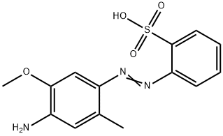 2-(4-Amino-5-methoxy-2-methylphenylazo)benzenesulfonic acid Structure