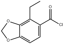 1,3-벤조디옥솔-5-카르보닐클로라이드,4-에틸-(9CI) 구조식 이미지