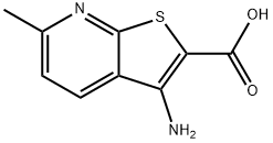 3-아미노-6-메틸티에노[2,3-b]피리딘-2-카르복실산 구조식 이미지
