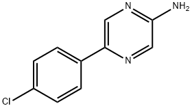 PyrazinaMine,5-(4-클로로페닐) 구조식 이미지