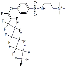 1-Propanaminium, 3-[[[4-[(heptadecafluorononenyl)oxy]phenyl]sulfonyl]amino]-N,N,N-trimethyl-, iodide Structure