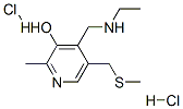 4-[(에틸아미노)메틸]-2-메틸-5-[(메틸티오)메틸]피리딘-3-올이염산염 구조식 이미지