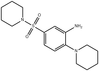 5-(PIPERIDINE-1-SULFONYL)-2-PIPERIDIN-1-YL-PHENYLAMINE Structure