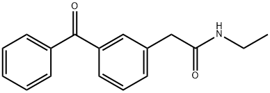 2-(3-Benzoylphenyl)-N-ethylacetamide Structure