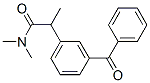 2-(3-Benzoylphenyl)-N,N-dimethylpropionamide Structure