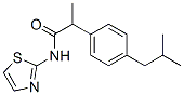 2-(4-Isobutylphenyl)-N-(2-thiazolyl)propionamide Structure