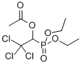 Phosphonic acid, (2,2,2-trichloro-1-hydroxyethyl)-, diethyl ester, ace tate Structure