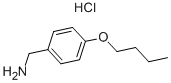 P-BUTOXYBENZYLAMINE HYDROCHLORIDE Structure