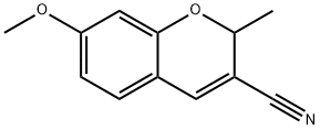 7-Methoxy-2-methyl-2H-1-benzopyran-3-carbonitrile 구조식 이미지