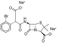 2-BroMo Carbenicillin DisodiuM Salt Structure