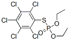 Phosphorothioic acid O,O-diethyl S-(pentachlorophenyl) ester Structure