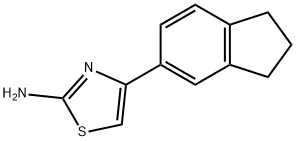 4-(2,3-DIHYDRO-1H-INDEN-5-YL)-1,3-THIAZOL-2-AMINE Structure