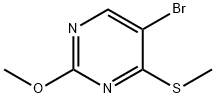 5-브로모-2-메톡시-4-(메틸티오)피리미딘 구조식 이미지