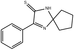 3-Phenyl-1,4-diazaspiro[4.4]non-3-ene-2-thione Structure