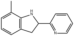 1H-Indole,2,3-dihydro-7-methyl-2-(2-pyridinyl)-(9CI) 구조식 이미지